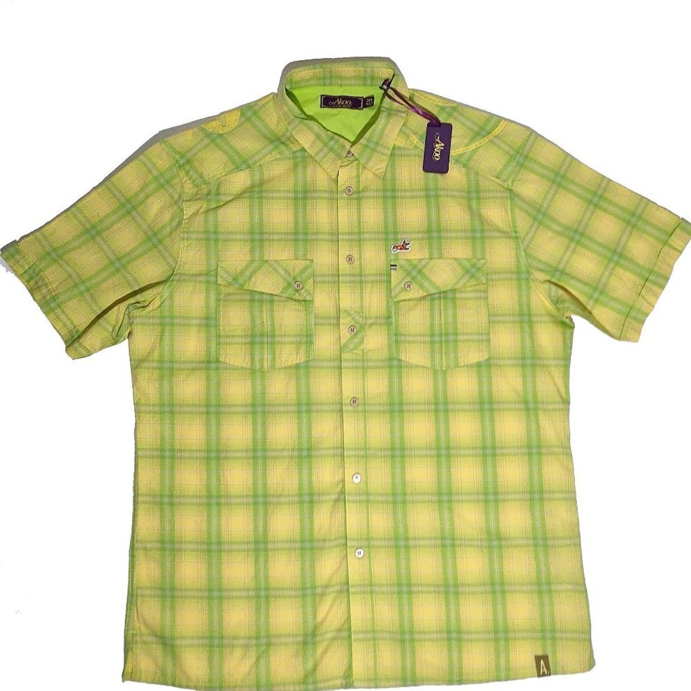NWT Akoo Green Button Down Sz XXL